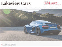 Tablet Screenshot of lakeviewcars.co.uk